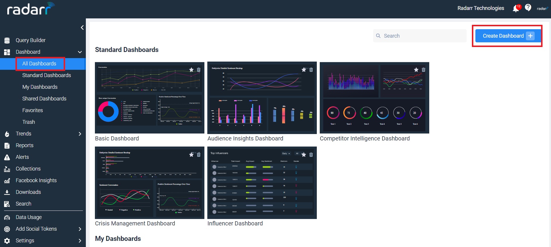 Radarr Create Dashboard