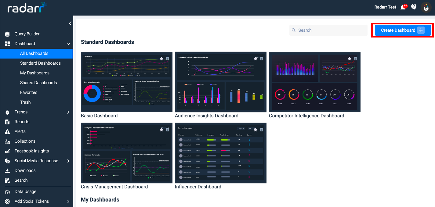 Radarr Create Dashboard